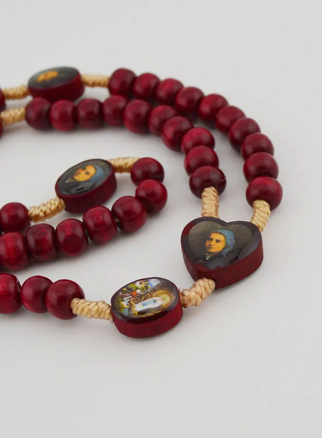 Wooden Rosary Saint Bernadette (pic 4)