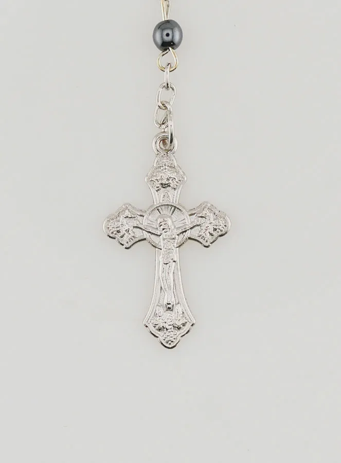 Black Lourdes Rosary (pic 3)