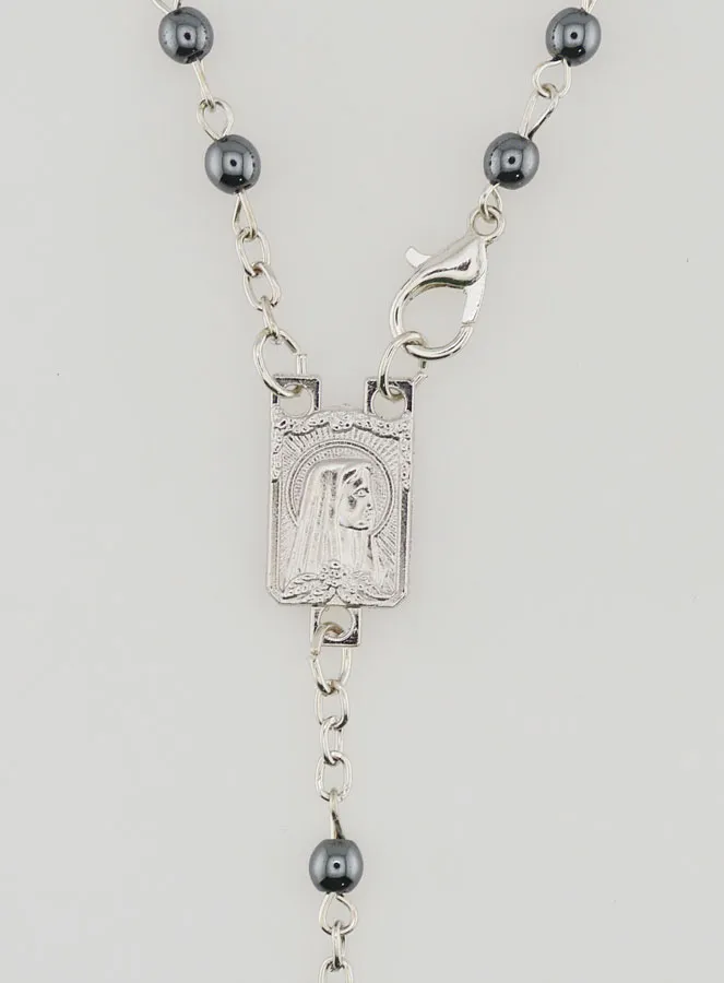 Black Lourdes Rosary (pic 4)