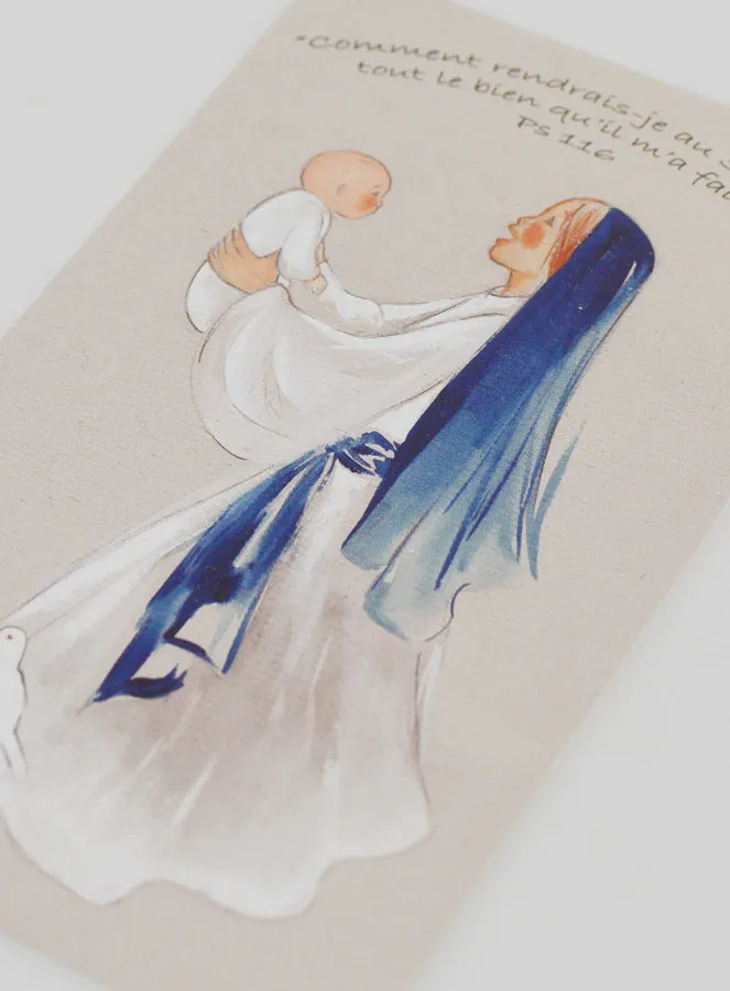Virgin Mary Baptism Card (pic 4)