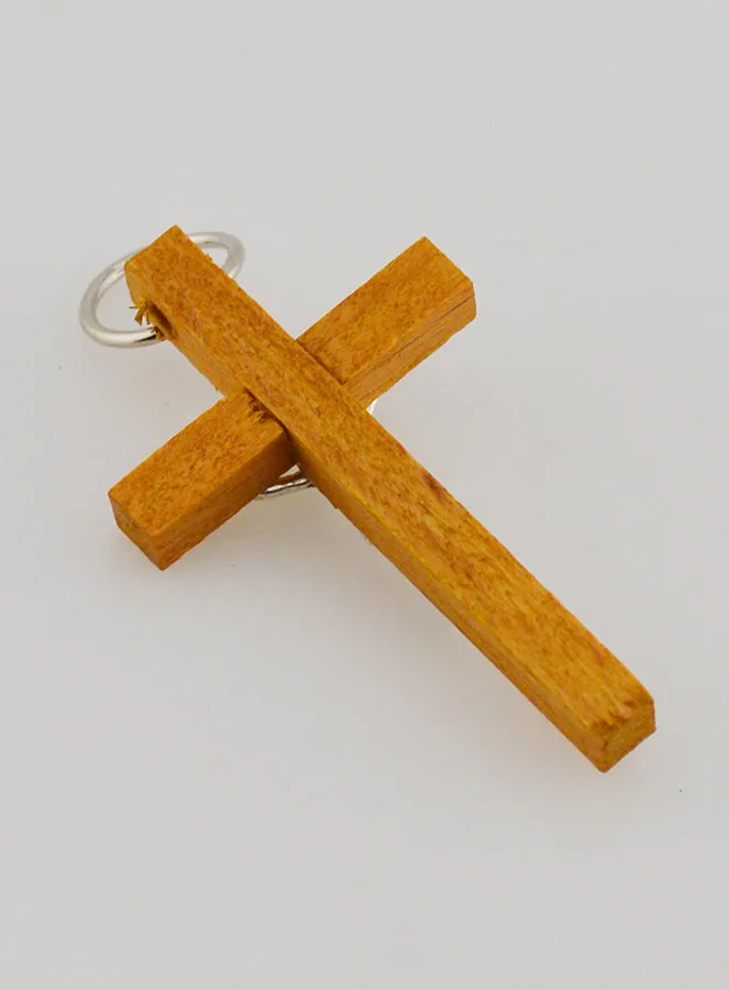 Communion Christ Wood Cross Pendant (pic 4)