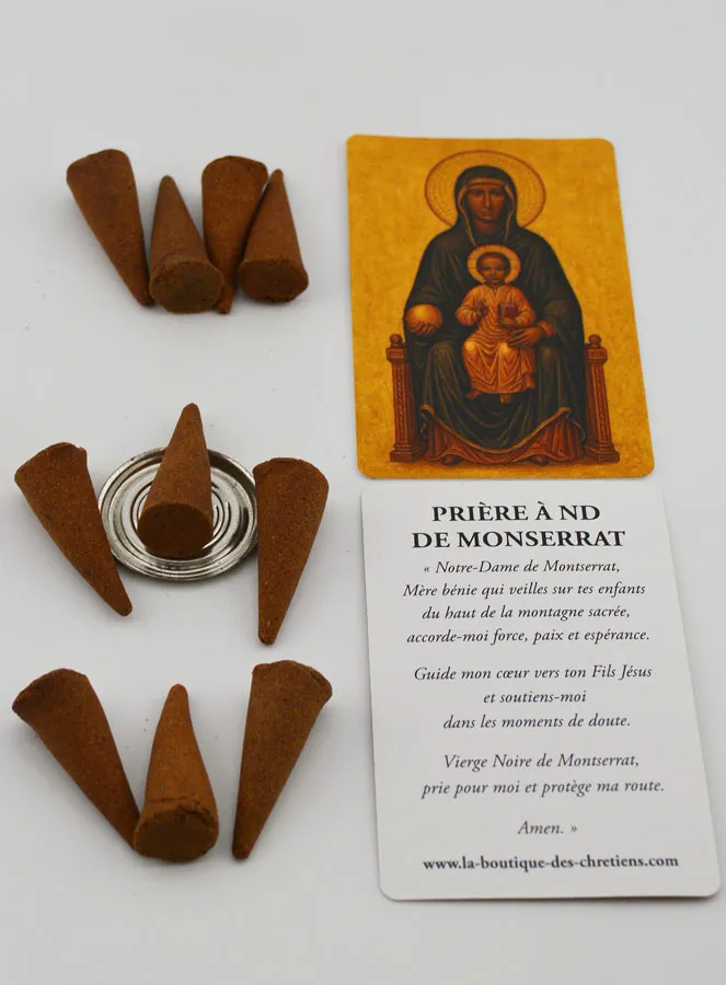 Our Lady of Montserrat Incense Cones (pic 2)
