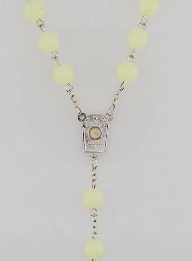 Fluorescent Rosary on a Silvery Chain (pic 4)
