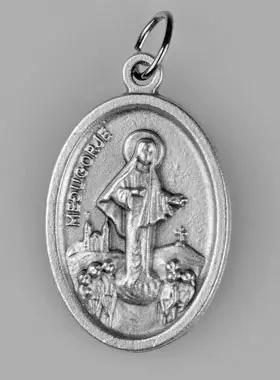 Our Lady of Medjugorje Silvery Medal (pic 1)