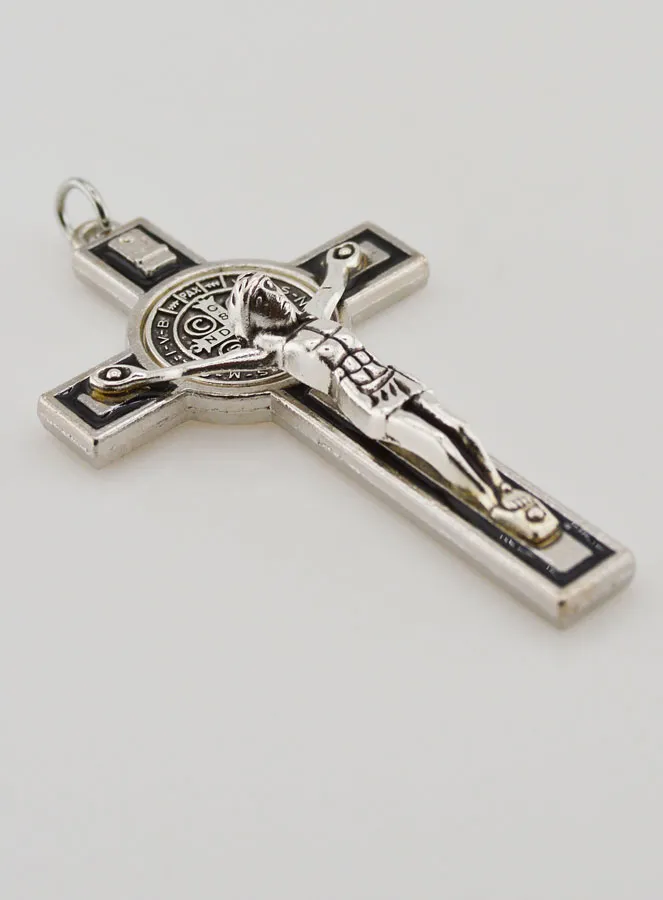 Saint Benedict Metal & Black Cross (pic 3)