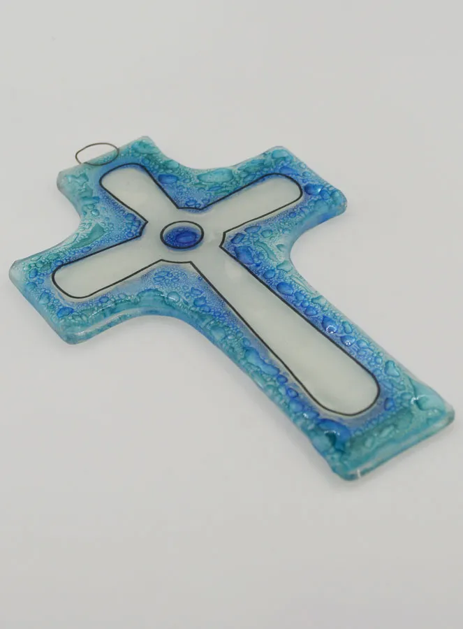 Handcrafted Communion Glass Cross (pic 3)