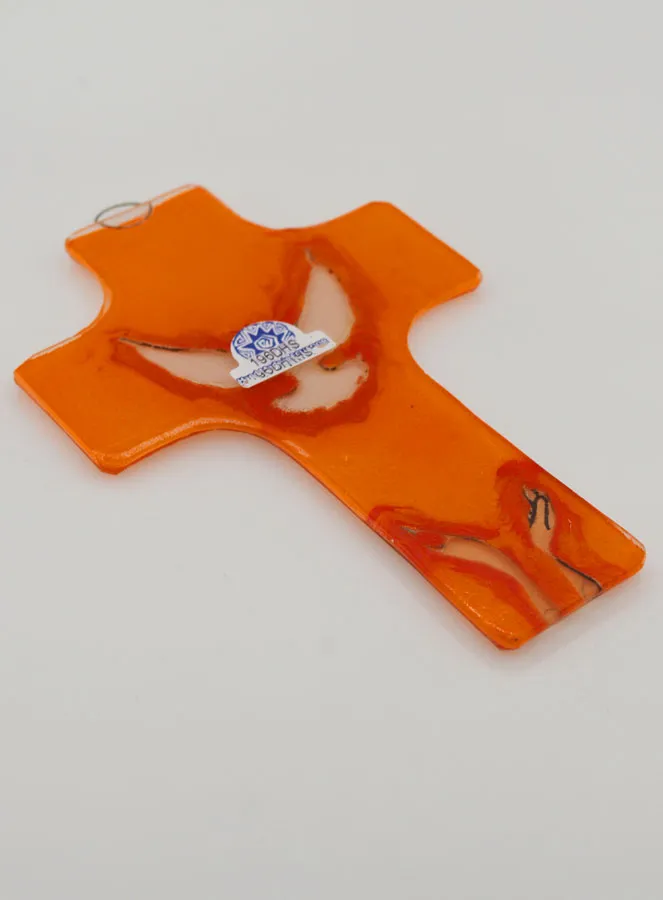 Holy Spirit Dove Glass Cross (pic 4)
