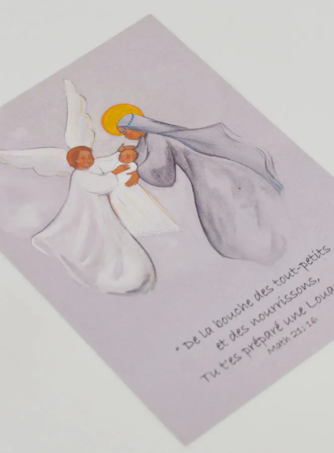 Virgin Mary & Angel Baptism Card (pic 3)