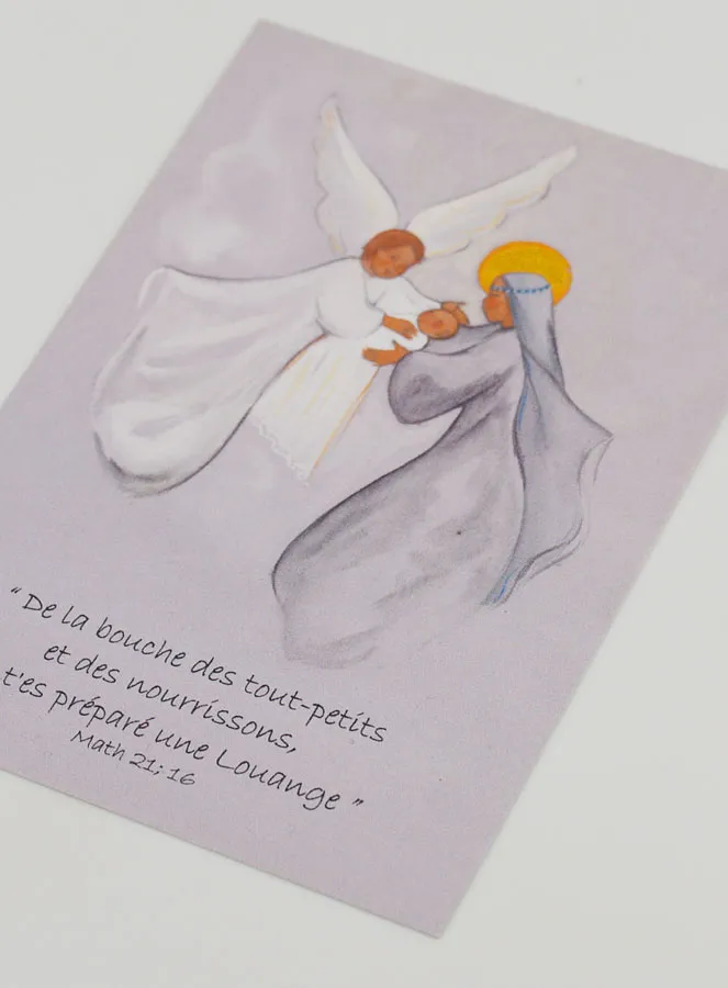 Virgin Mary & Angel Baptism Card (pic 4)