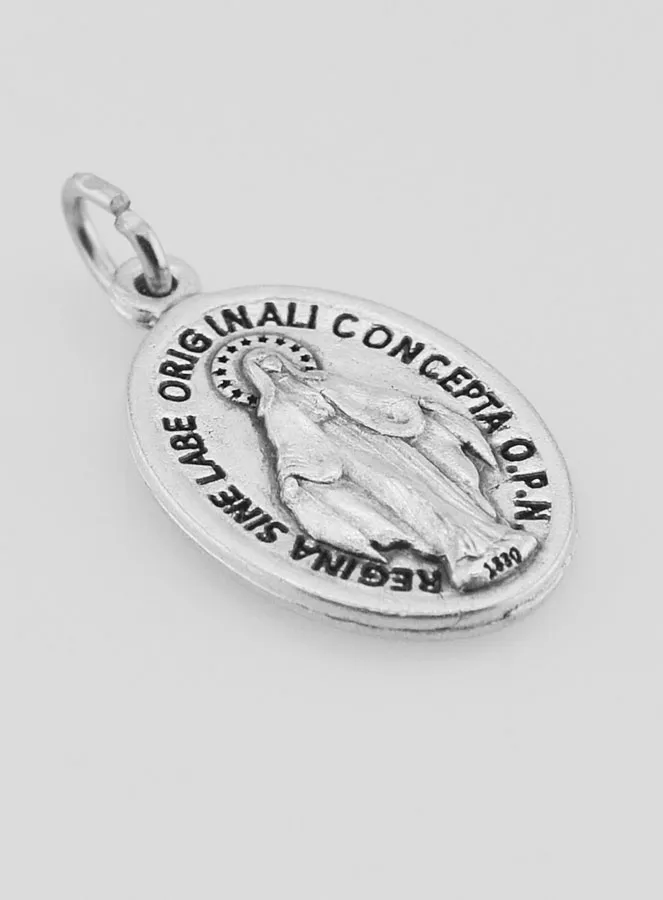 Miraculous Medal in Silver Metal (pic 3)