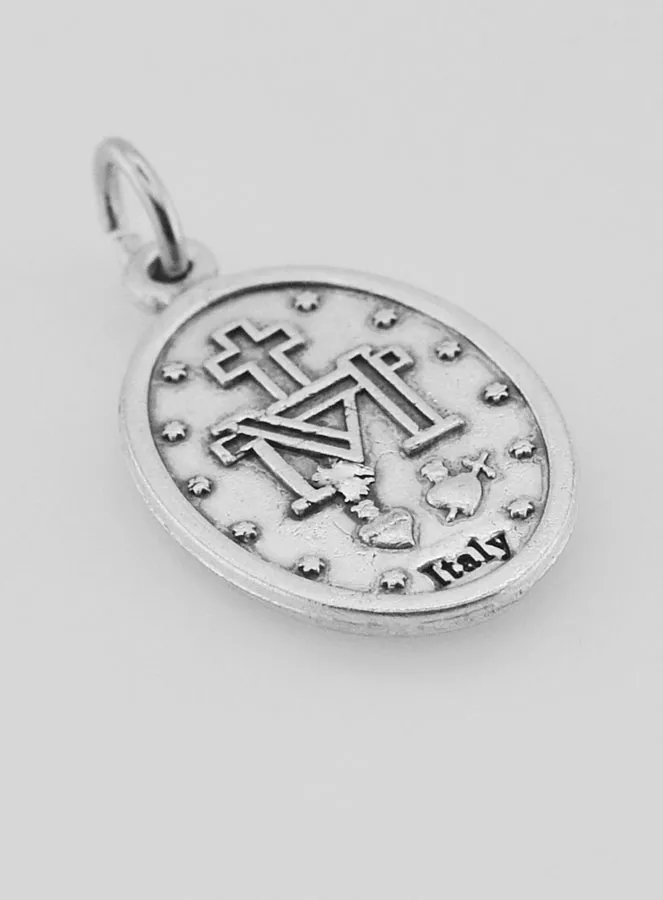 Miraculous Medal in Silver Metal (pic 4)