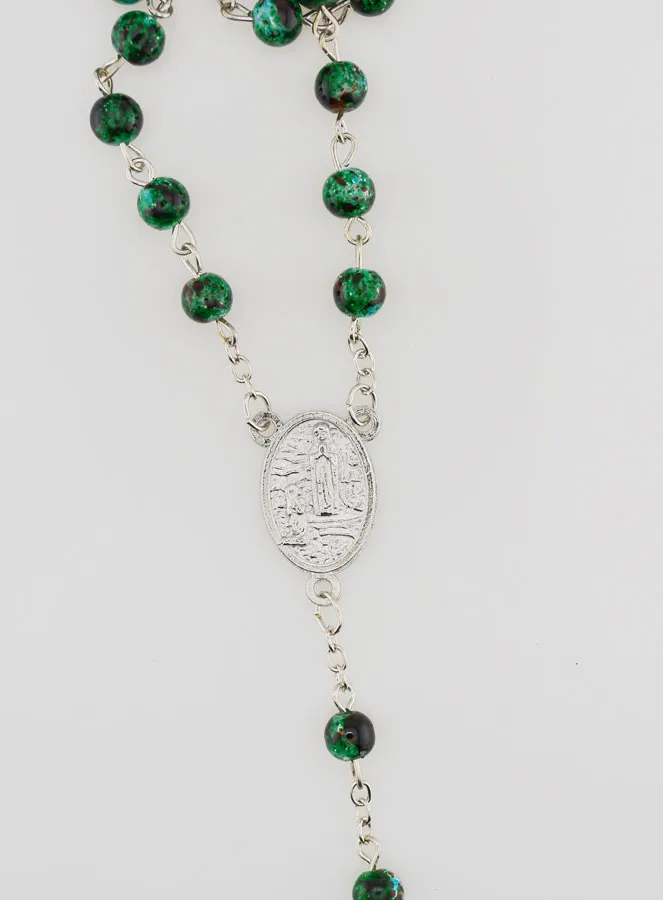 Fashion Rosary with Mother of Pearl Beads and Rhinestones (pic 4)