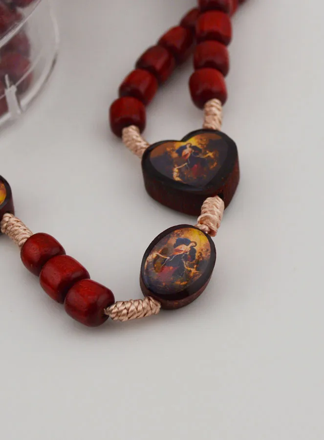 Our Lady Untier of Knots Wooden Rosary (pic 4)