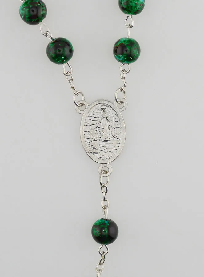 Green Mother of Pearl Fashion Rosary (pic 3)