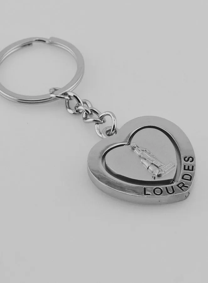 Saint Christopher Heart Key Ring (pic 4)