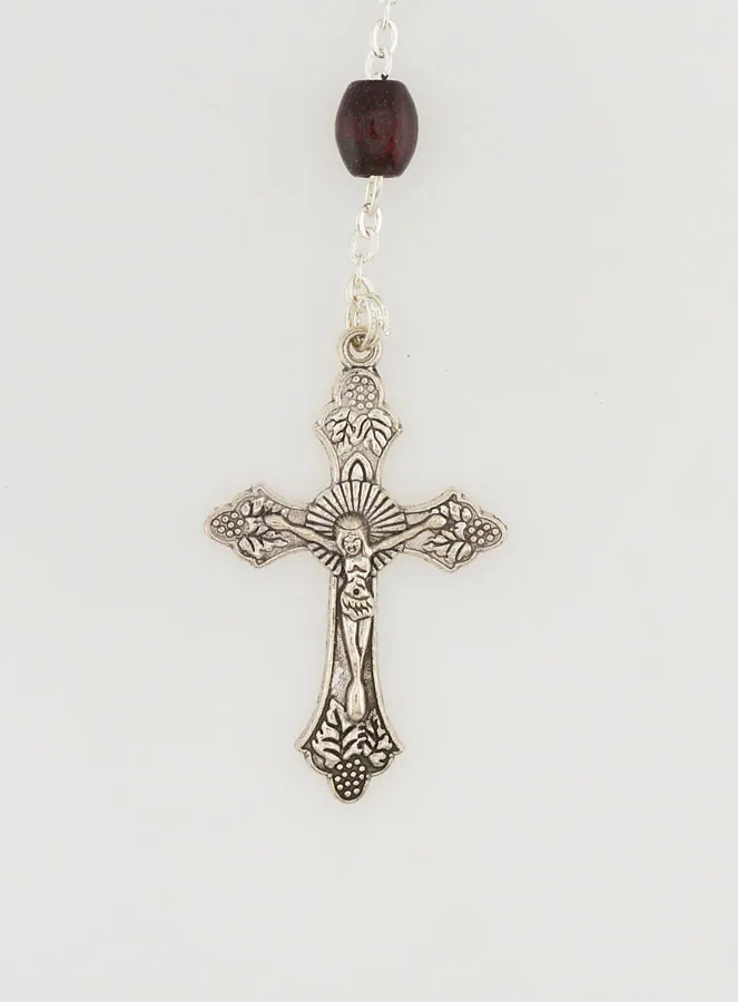 Dark Wooden Rosary on a Chain (pic 3)