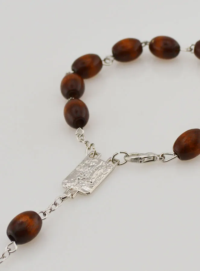 Wooden Decade Rosary Bracelet (pic 3)