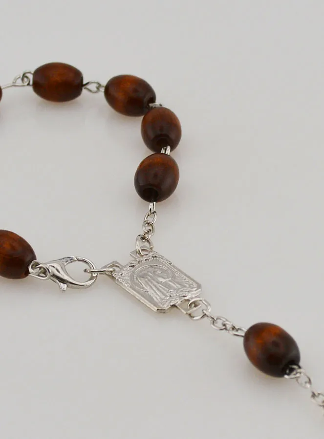 Wooden Decade Rosary Bracelet (pic 4)
