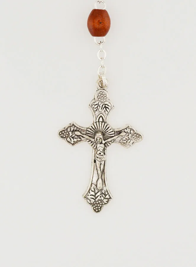Light Wooden Rosary on a Chain (pic 3)