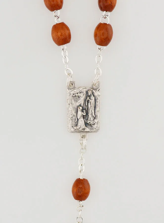 Light Wooden Rosary on a Chain (pic 4)