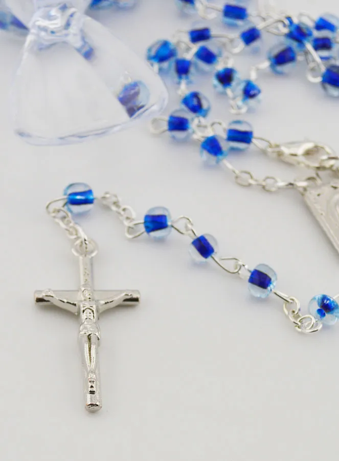 Children's Rosary with Blue Beads - Candy Box (pic 3)