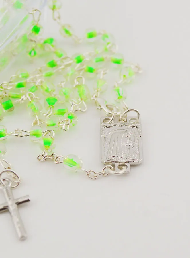 Children's Rosary with Green Beads - Candy Box (pic 4)