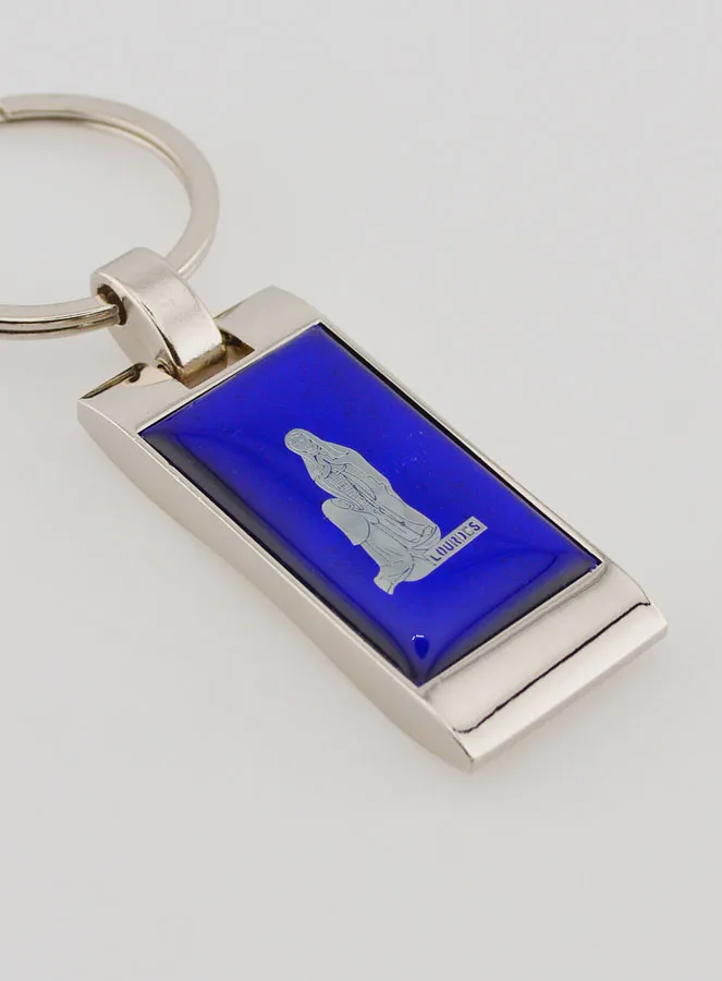 Azure Blue Key Ring of Lourdes (pic 3)