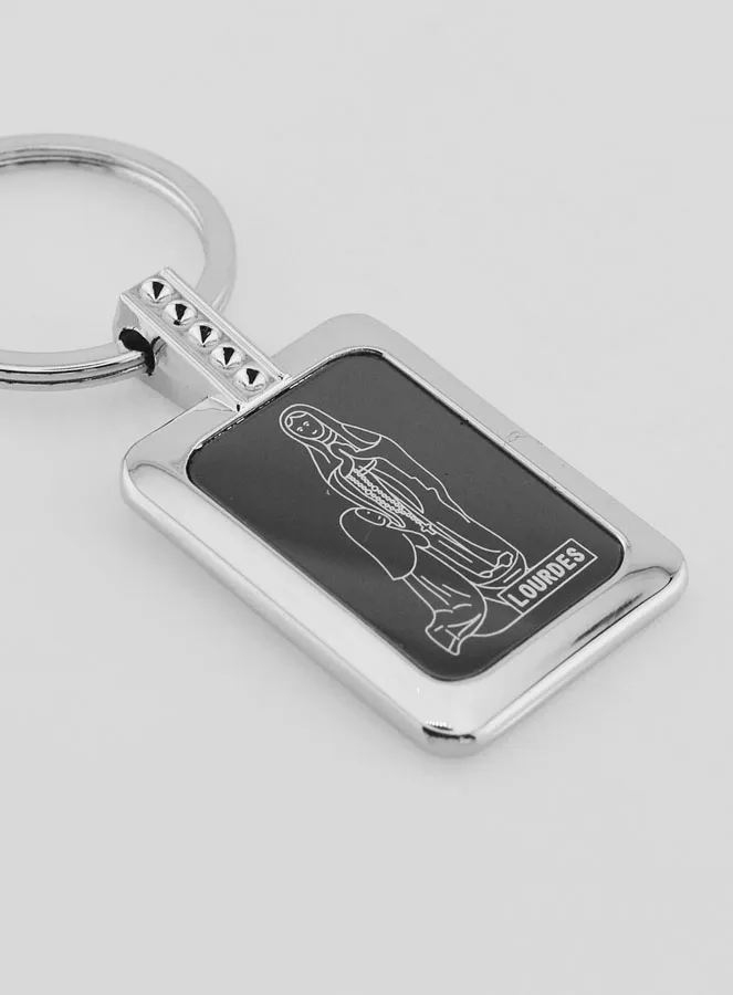 Lourdes Black Resin Key Chain (pic 3)
