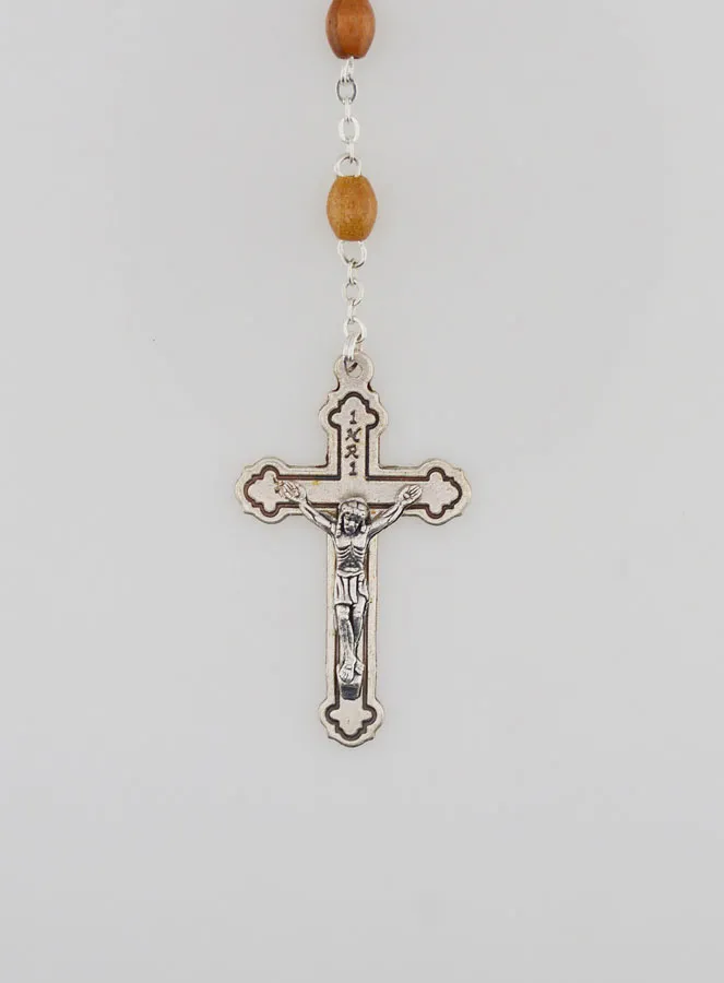 Lourdes Rosary with Olive Wood Beads and Lourdes Water (pic 3)