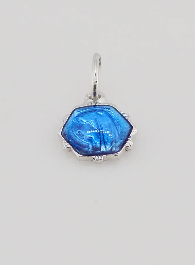 Virgin Mary Medal - Blue (pic 2)