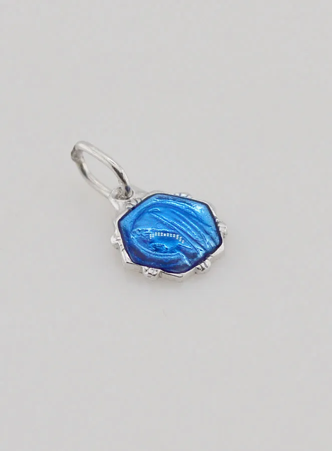 Virgin Mary Medal - Blue (pic 3)