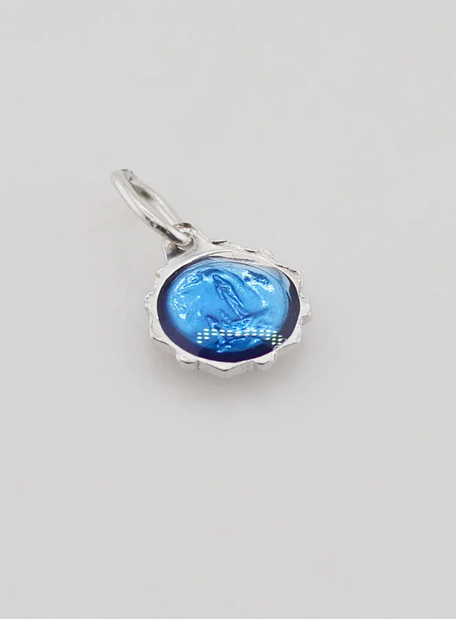 Virgin Mary Medal - Blue (pic 4)