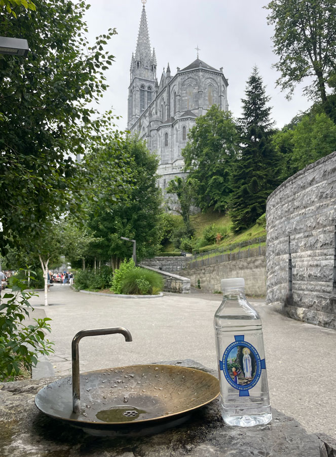 Bottle of Lourdes Water 1 Litre Lourdes