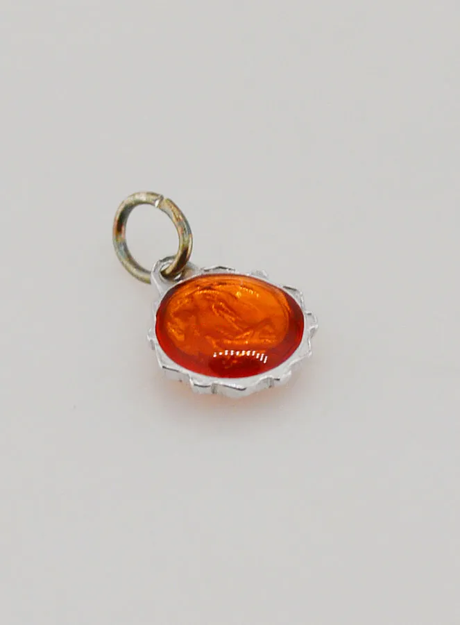 Virgin Mary Medal 0,8 cm - Orange (pic 4)