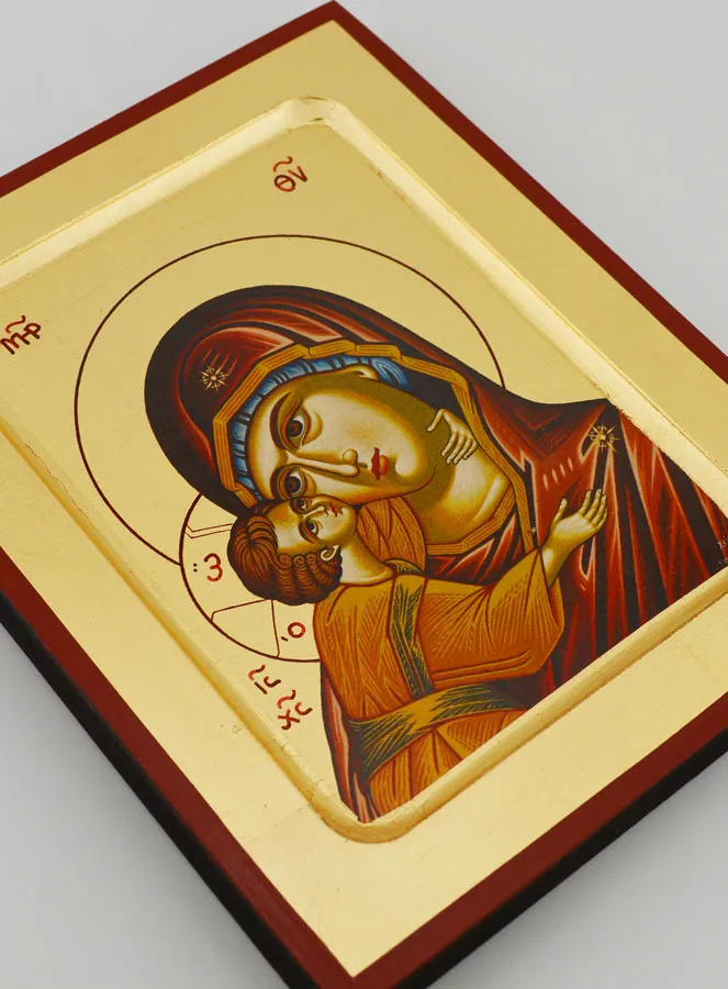 Icon Our Lady with Baby - Virgin of Love - 20 cm (pic 3)
