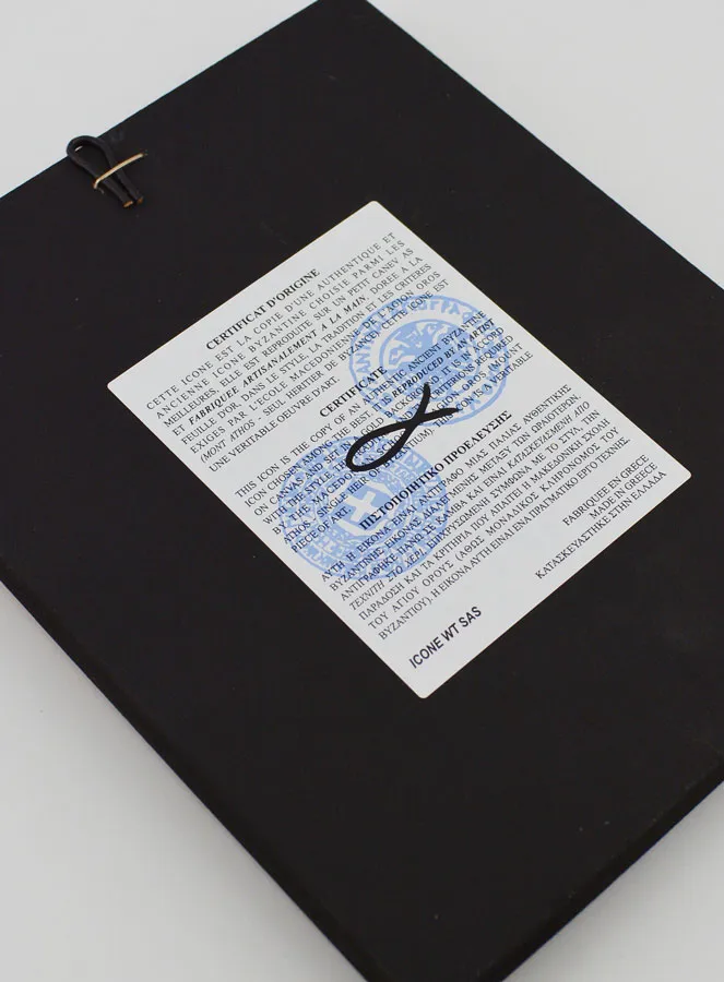 Icon Our Lady with Baby - Virgin of Love - 20 cm (pic 4)