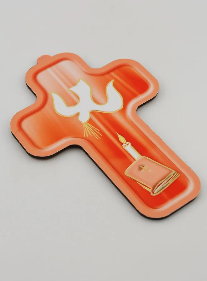 Holy Spirit Dove Child Wood Cross (pic 3)