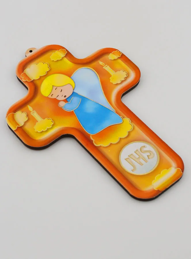 Child Wood Cross - Angel in Prayer For a Boy (pic 3)