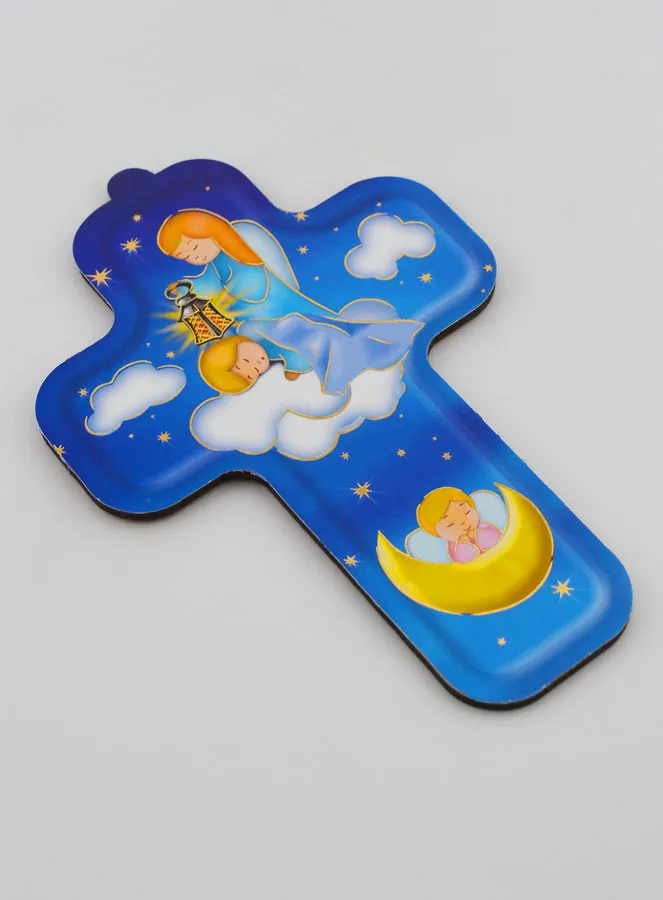 Child Wood Cross - Protective Guardian Angel (pic 3)