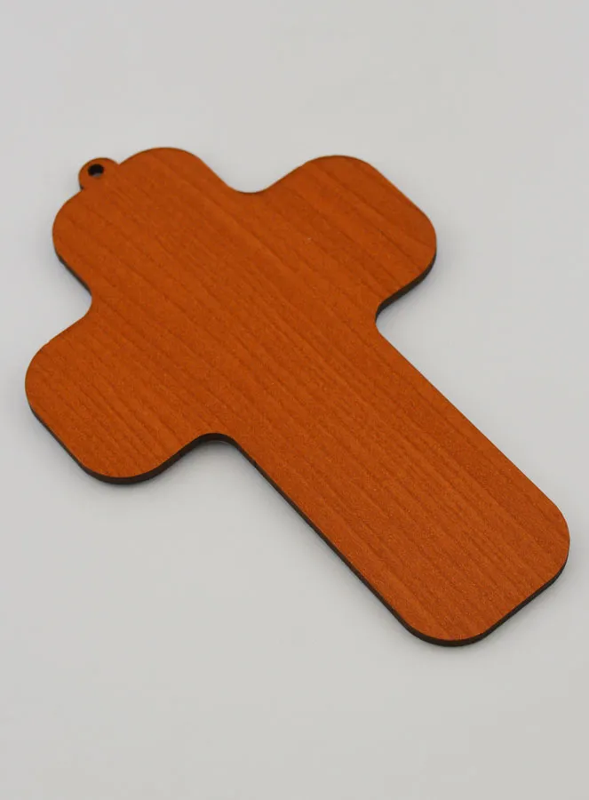 Child Wood Cross - Trumpet Guardian Ange (pic 4)