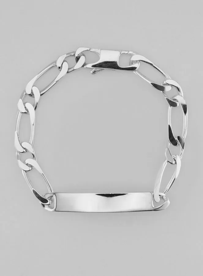 Silver Curb Bracelet 19 cm - Figaro Mesh 0,7 cm (pic 3)