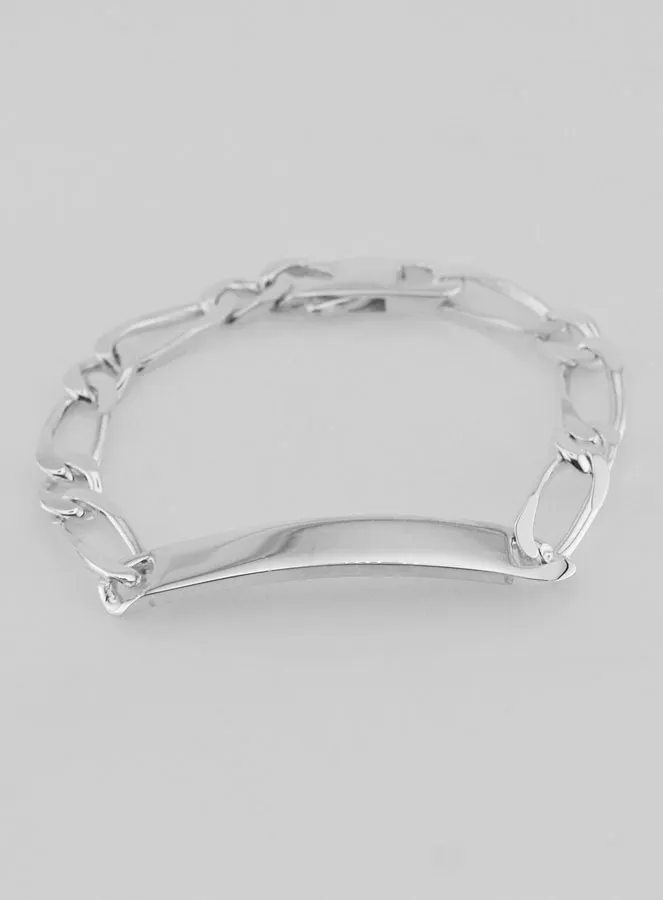 Silver Curb Bracelet 19 cm - Figaro Mesh 0,7 cm (pic 4)