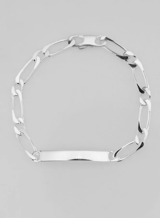 Solid Silver Gourmette 18 cm - Figaro Mesh 0,5 cm (pic 3)