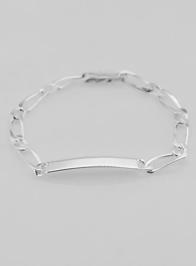 Solid Silver Gourmette 18 cm - Figaro Mesh 0,5 cm (pic 4)