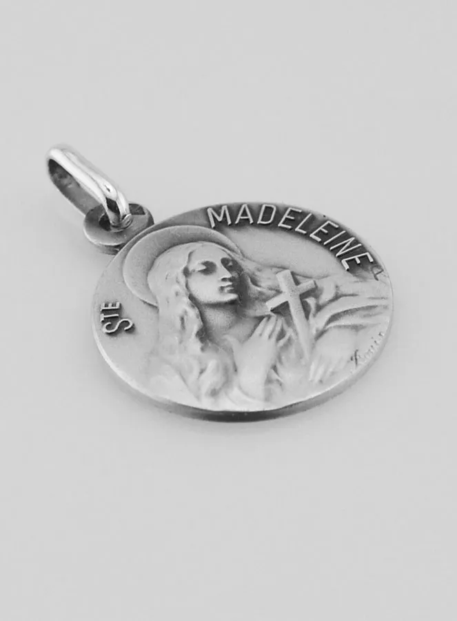 Holy Mary Magdalene Solid Silver Medal - 1,8 cm (pic 3)
