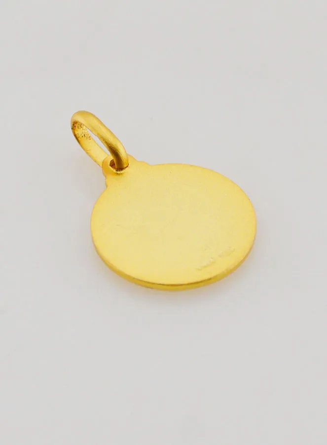 Sacred Heart of Jesus Gold Plated Medal - 1,4 cm (pic 4)