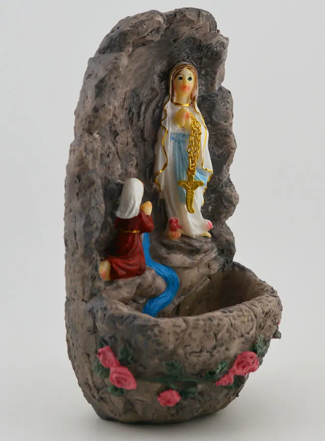 Appearences of Our Lady of Lourdes Holy Water Pot - St. Bernadette (pic 3)