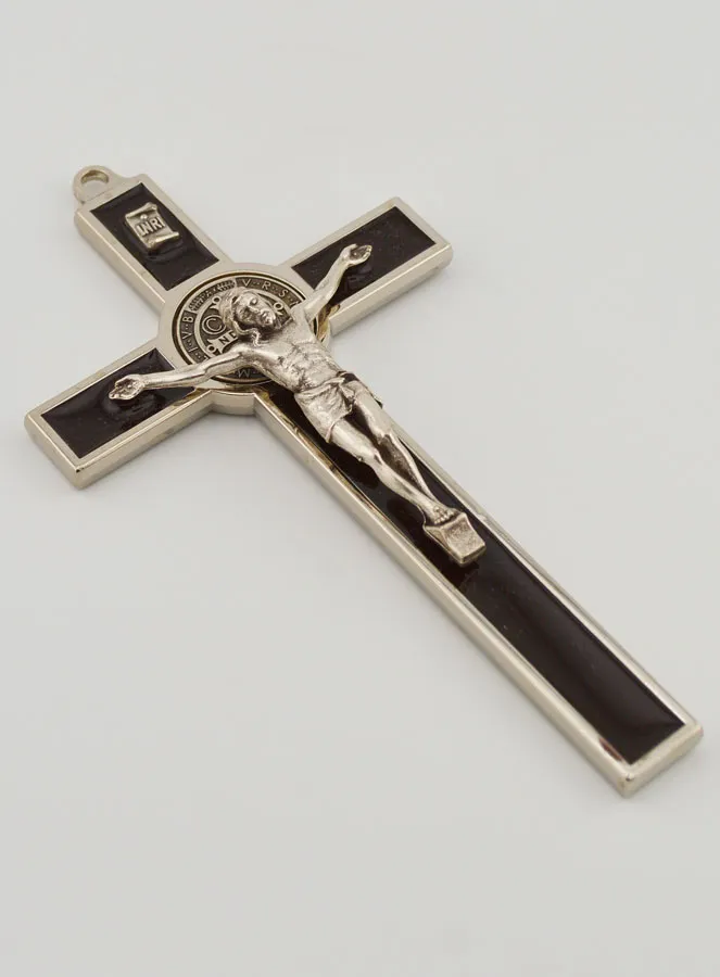 Saint Benedict Cross - Brown Metal (pic 3)