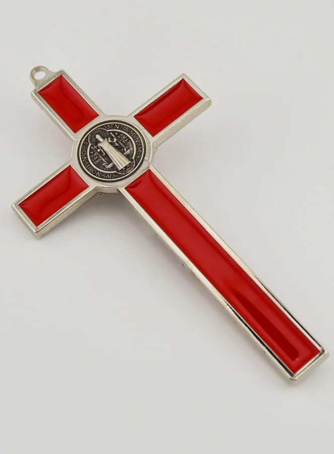 Saint Benedict Cross - Red Metal (pic 4)