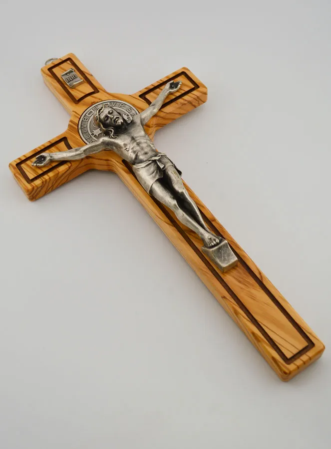 Saint Benedict Wood Cross - 30 cm (pic 3)
